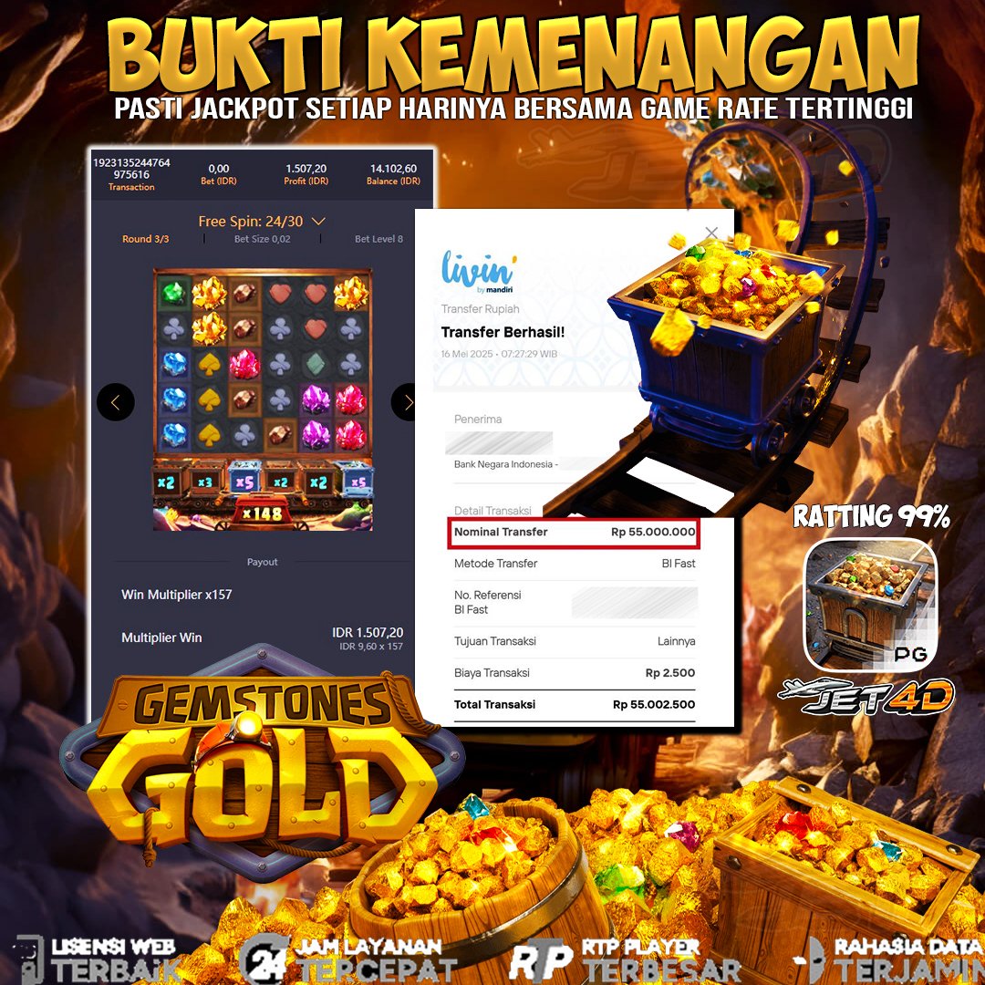 JET4D >> Kemenangan PG Soft 2025