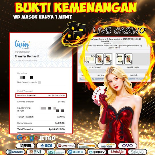 Jet4d Kemenangan Live Casino