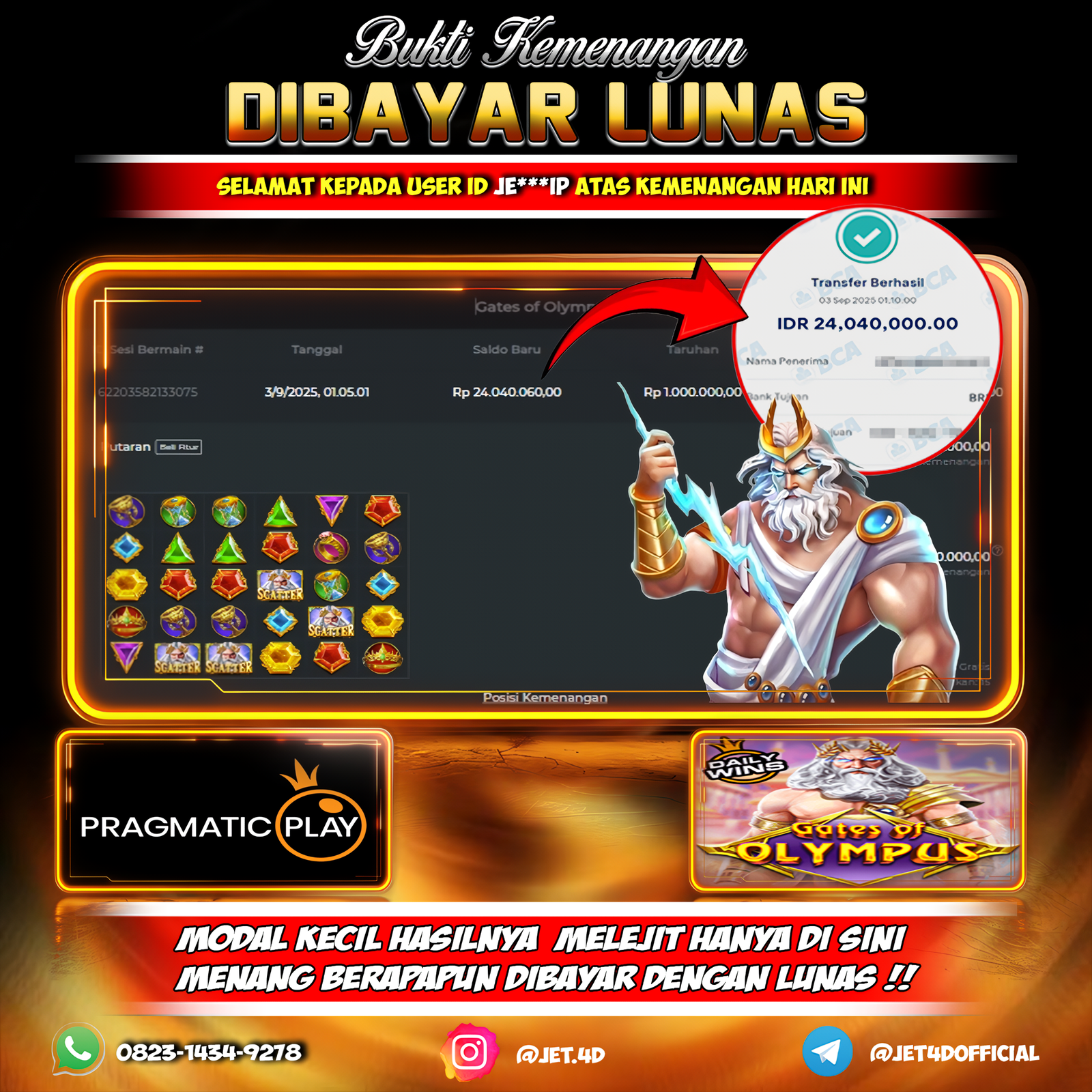 JET4D Gates of Olympus