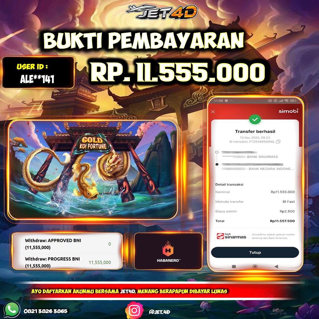 JET4D GOLD KOI FORTUNE