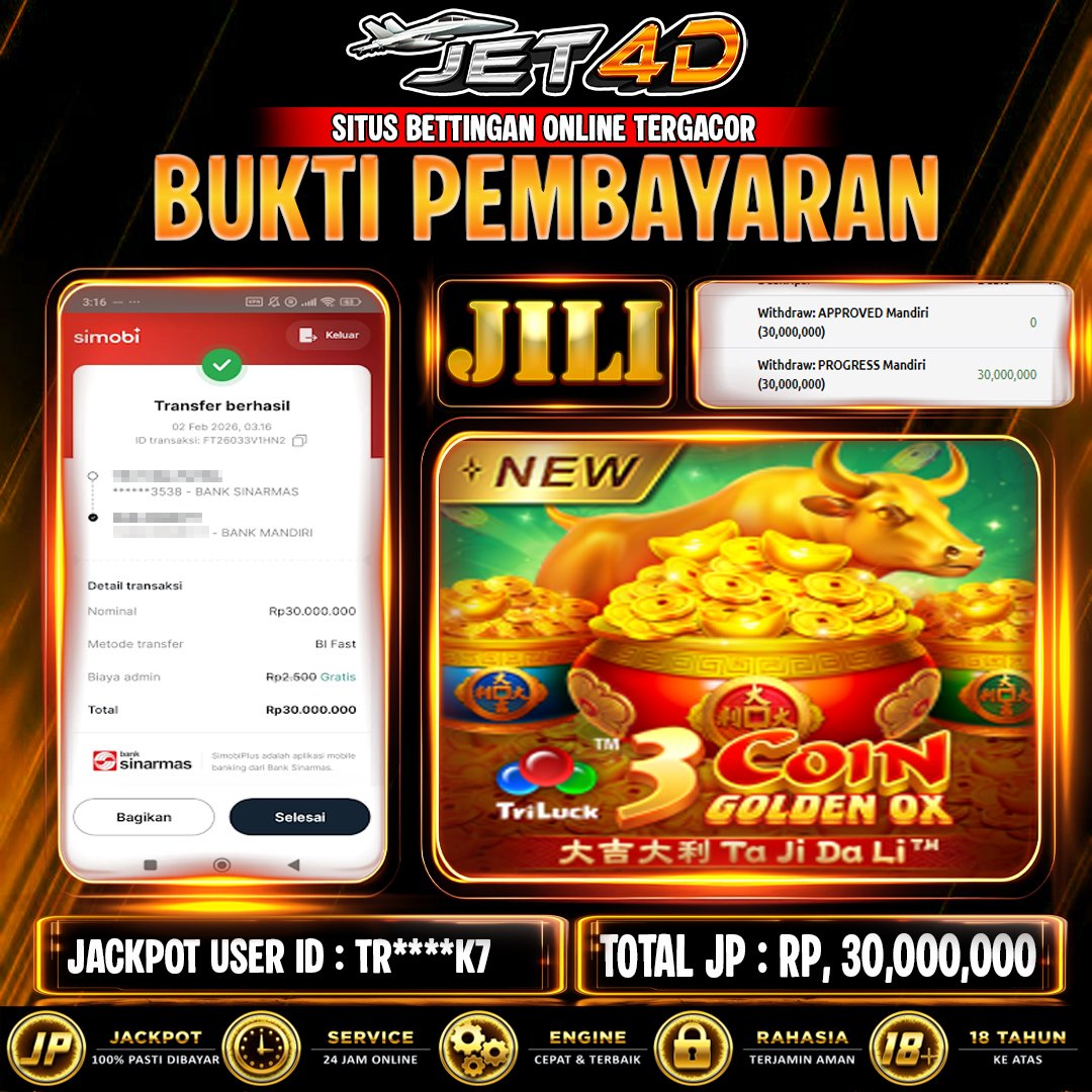 JET4D 3 COIN GOLDEN